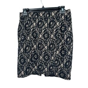 Express Black Lace Pencil‎ Skirt Sexy Party Cocktail Business Career